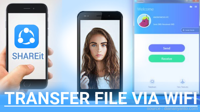 Transfer File via Wifi di BRANDCODE L1F (4G) Menggunakan ShareIt Terbaru